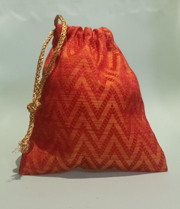 Red and Orange W-Pattern Cotton Sack[5-Pack]